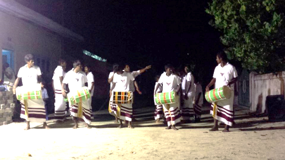 Community cultural performance — traditional drumming