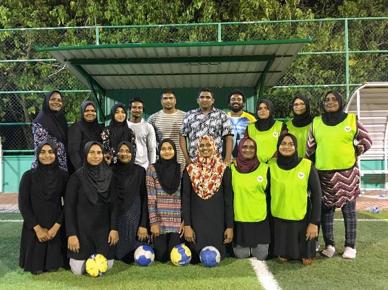 Handball introduced for Thulhaadhoo women
